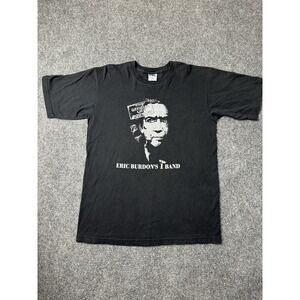 Mens T Shirt Eric Burdon I Band Live Concert Graphic Black, Size L